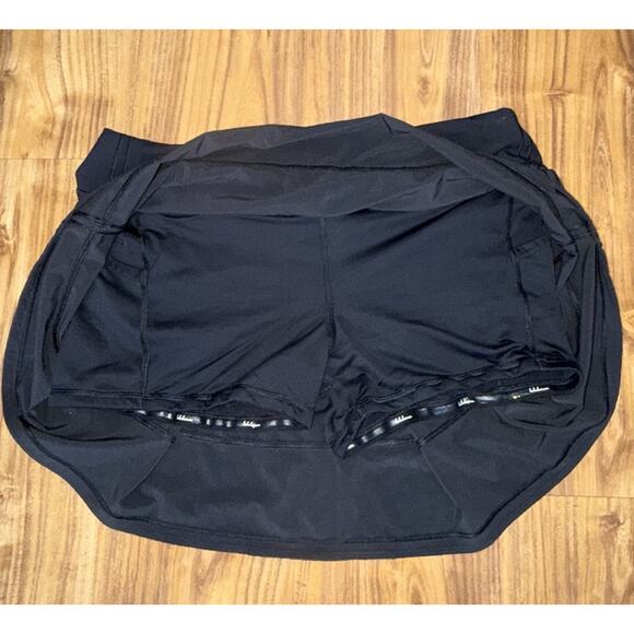 Lululemon Pace Rival Skirt Skort Women's 12 Black Lined Running Tennis - Picture 5 of 8